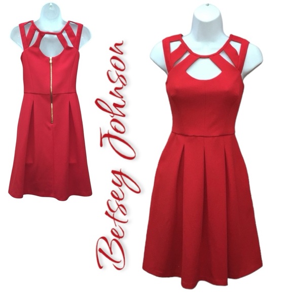 Betsey Johnson Red Cage Top Party Event Dress - Women’s 2 - Picture 7 of 14